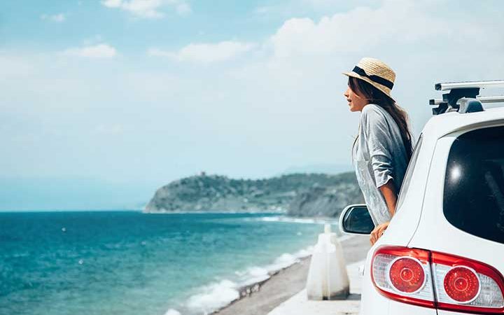 Beach View with Car